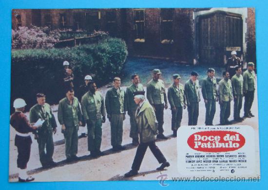 Cine: DOCE DEL PAT&Iacute;BULO. LEE MARVIN, ERNEST BORGNINE. ROBERT ALDRCH. FOTOCROMO O LOBBY CARD