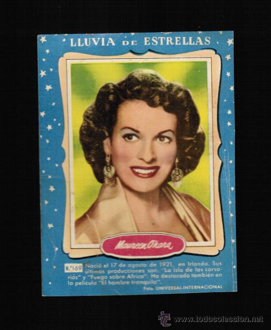 Cine: LLUVIA DE ESTRELLAS N&ordm; 169 - MAUREEN O'HARA - BRUGUERA - CONTRAPORTADAS BOLSILIBROS