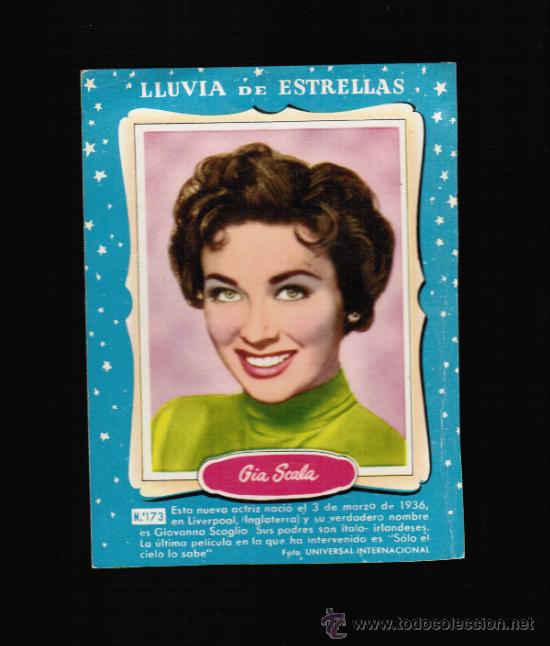 Cine: LLUVIA DE ESTRELLAS N&ordm; 173 - GIA SCALA - BRUGUERA - CONTRAPORTADAS BOLSILIBROS