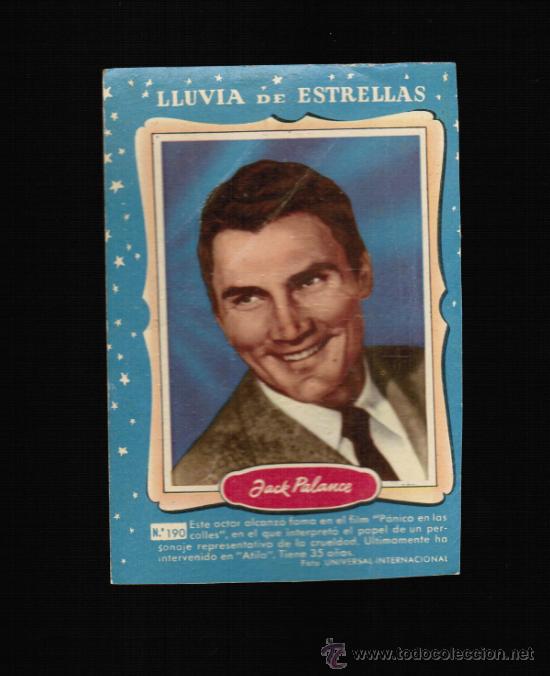 Cine: LLUVIA DE ESTRELLAS N&ordm; 190 - JACK PALANCE - BRUGUERA - CONTRAPORTADAS BOLSILIBROS