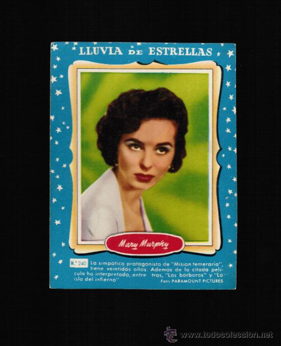 Cine: LLUVIA DE ESTRELLAS N&ordm; 240 - MARY MURPHY - BRUGUERA - CONTRAPORTADAS BOLSILIBROS