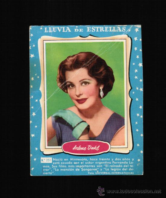 Cine: LLUVIA DE ESTRELLAS N&ordm; 251 - ARLENE DAHL - BRUGUERA - CONTRAPORTADAS BOLSILIBROS