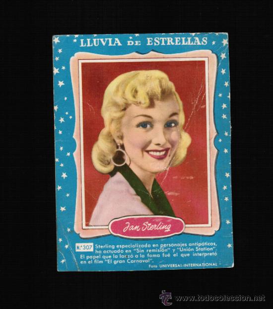 Cine: LLUVIA DE ESTRELLAS N&ordm; 307 - JAN STERLING - BRUGUERA - CONTRAPORTADAS BOLSILIBROS