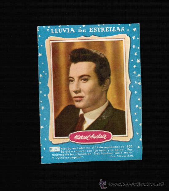 Cine: LLUVIA DE ESTRELLAS N&ordm; 325 - MICHAEL AUCLAIR - BRUGUERA - CONTRAPORTADAS BOLSILIBROS