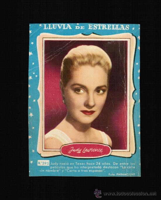 Cine: LLUVIA DE ESTRELLAS N&ordm; 395 - JUDY LAWRENCE - BRUGUERA - CONTRAPORTADAS BOLSILIBROS