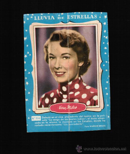 Cine: LLUVIA DE ESTRELLAS N&ordm; 506 - VERA MILES - BRUGUERA - CONTRAPORTADAS BOLSILIBROS