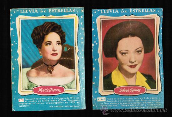 Cine: LLUVIA DE ESTRELLAS - MERLE OBERON Y SILVA SIDNEY - BRUGUERA - CONTRAPORTADAS BOLSILIBROS