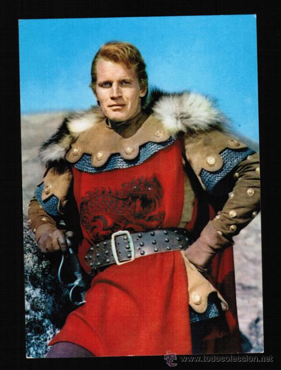 Cine: POSTAL DE CHARLTON HESTON - ROTALCOLOR N&ordm; 173