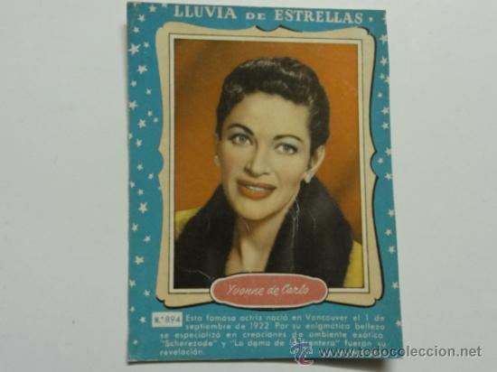 Cine: LLUVIA DE ESTRELLAS N&ordm; 894 - YVONNE DE CARLO - BRUGUERA - CONTRAPORTADAS BOLSILIBROS