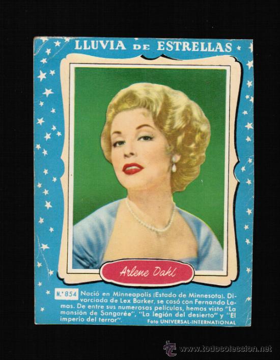 Cine: LLUVIA DE ESTRELLAS N&ordm; 854 - ARLENE DAHL - BRUGUERA - CONTRAPORTADAS BOLSILIBROS