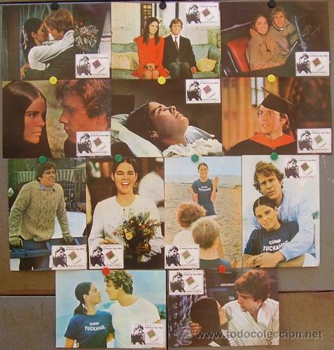 Cine: PB74 LOVE STORY RYAN O'NEAL ALI MACGRAW SET COMPLETO 12 FOTOCROMOS ORIGINAL ESTRENO