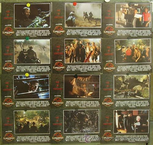 Cine: PC16 PARQUE JURASICO 2 EL MUNDO PERDIDO STEVEN SPIELBERG SET COMPLETO 12 FOTOCROMOS ORIG ESTRENO