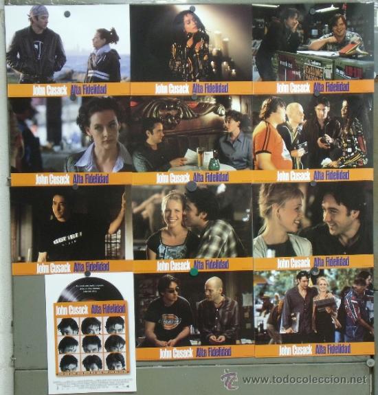 Cinema: PC38 ALTA FIDELIDAD JOHN CUSACK SET 12 FOTOCROMOS ORIGINAL ESTRENO