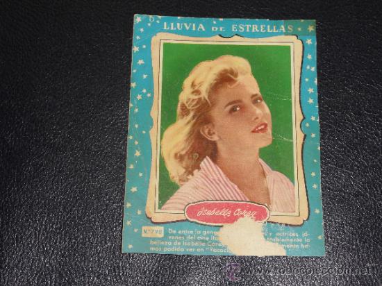 Cine: LLUVIA DE ESTRELLAS N&ordm; 798 - ISABELLE COREY - BRUGUERA - CONTRAPORTADAS BOLSILIBROS