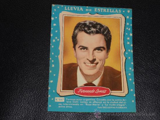 Cine: LLUVIA DE ESTRELLAS N&ordm; 867 - FERNANDO LAMAS - BRUGUERA - CONTRAPORTADAS BOLSILIBROS