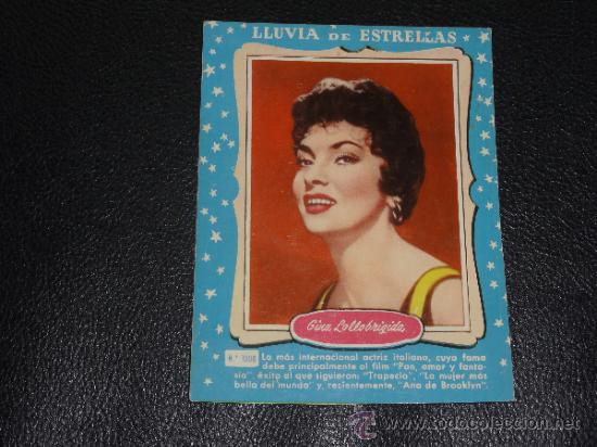Cine: LLUVIA DE ESTRELLAS N&ordm; 1008 - GINA LOLLOBRIGIDA - BRUGUERA - CONTRAPORTADAS BOLSILIBROS