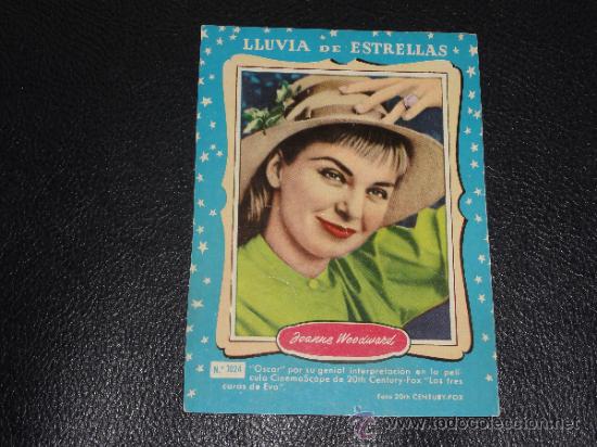 Cine: LLUVIA DE ESTRELLAS N&ordm; 1024 - JOANNE WOODWARD - BRUGUERA - CONTRAPORTADAS BOLSILIBROS