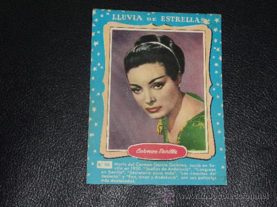 Cine: LLUVIA DE ESTRELLAS N&ordm; 1118 - CARMEN SEVILLA - BRUGUERA - CONTRAPORTADAS BOLSILIBROS