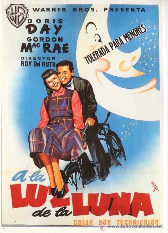 Cine: Postal cine - pelicula a la luz de la luna