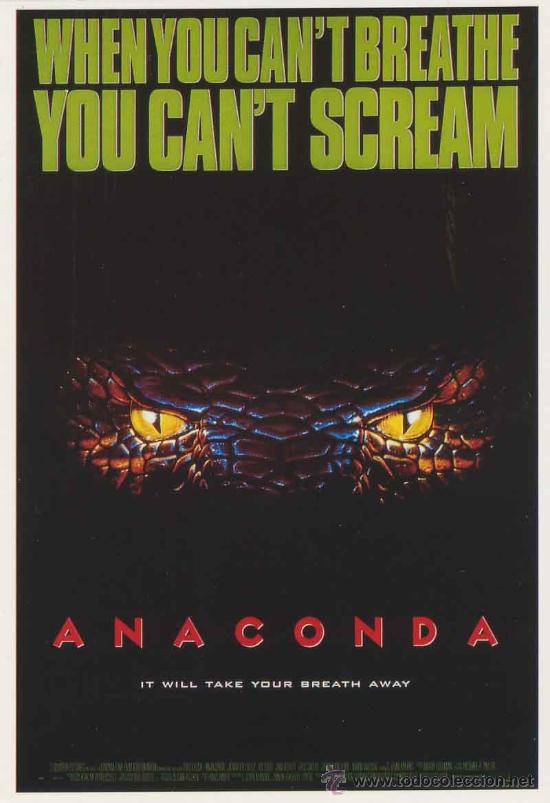 Cine: Postal cine - pelicula Anaconda