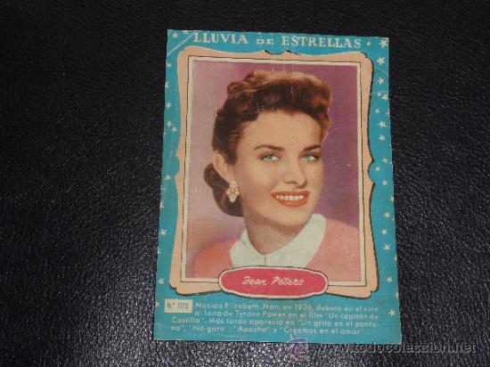 Cine: LLUVIA DE ESTRELLAS N&ordm; 1172 - JEAN PETERS - BRUGUERA - CONTRAPORTADAS BOLSILIBROS