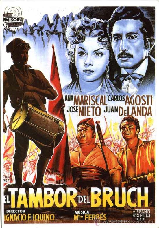 Cine: Postal cine - pelicula el tambor del Bruch