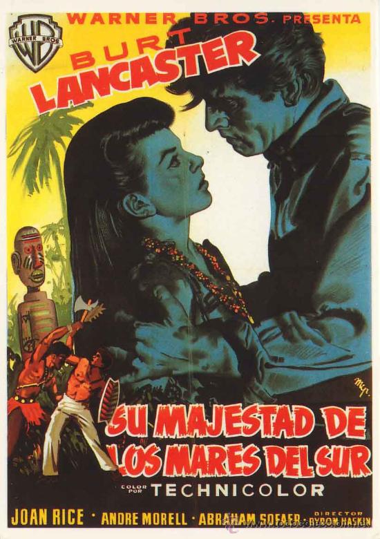 Cinema: Postal cine - de la pelicula su majestad de los mares del sur