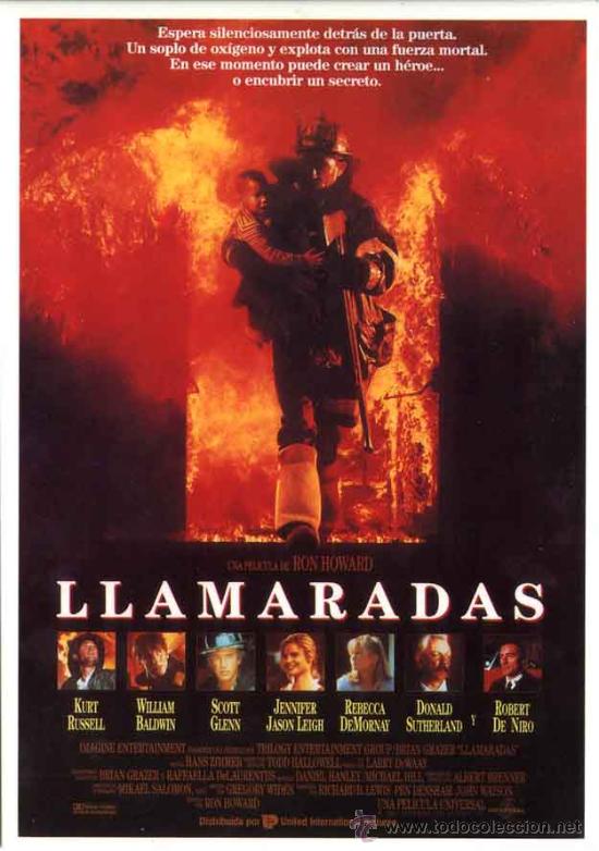 Cine: Postal cine - de la pelicula llamaradas