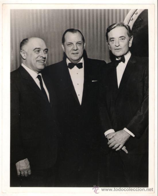 Cine: F8603d DAVID LEAN ROBERT H O'BRIEN CARLO PONTI DOCTOR ZHIVAGO FOTO B/N ORIGINAL AMERICANA