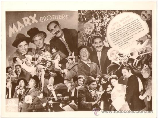 Cine: F8640d UNA NOCHE EN LA OPERA HERMANOS MARX FOTO B/N ORIGINAL ESPA&Ntilde;OLA