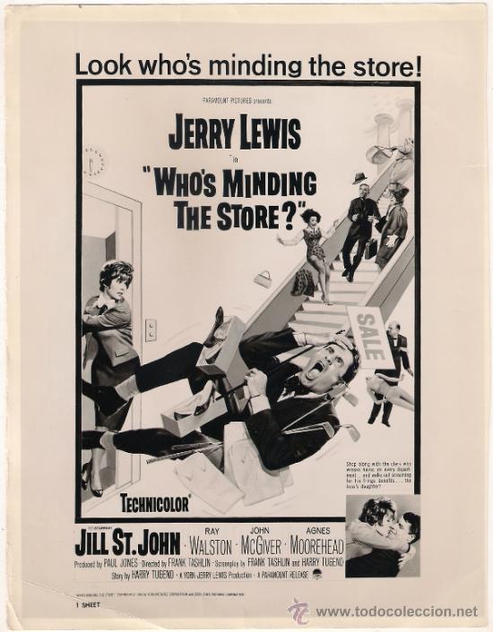 Cinema: F9001 JERRY LEWIS LIO EN LOS GRANDES ALMACENES FOTO ORIGINAL B/N AMERICANA