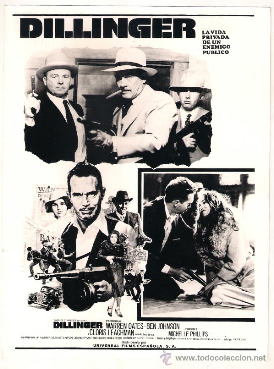 Cinema: F9023 DILLINGER WARREN OATES BEN JOHNSON FOTO ORIGINAL B/N ESPA&Ntilde;OLA