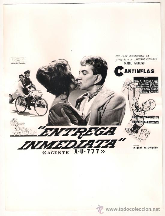 Cinema: F9073 ENTREGA INMEDIATA CANTINFLAS FOTO ORIGINAL B/N ESPA&Ntilde;OLA
