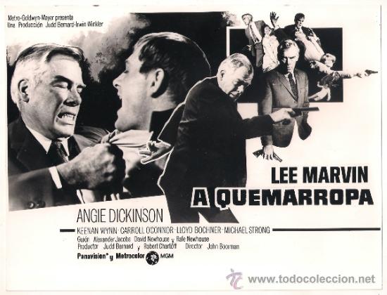 Cinema: F9132 A QUEMARROPA LEE MARVIN FOTO ORIGINAL B/N ESPA&Ntilde;OLA