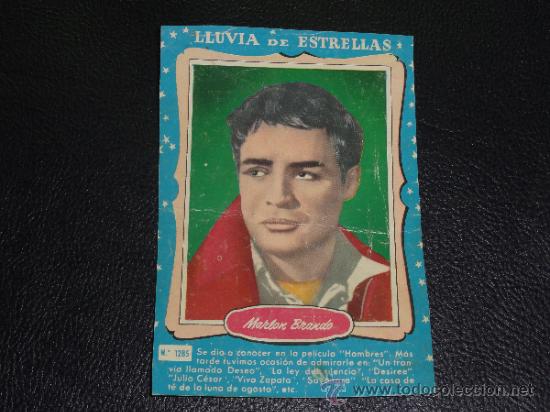 Cine: LLUVIA DE ESTRELLAS N&ordm; 1285 - MARLON BRANDO - BRUGUERA - CONTRAPORTADAS BOLSILIBROS