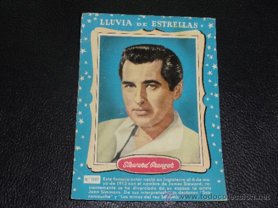 Cine: LLUVIA DE ESTRELLAS N&ordm; 1307 - STEWART GRANGER - BRUGUERA - CONTRAPORTADAS BOLSILIBROS