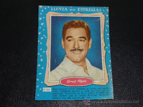 Cine: LLUVIA DE ESTRELLAS N&ordm; 1355 - ERROL FLYNN - BRUGUERA - CONTRAPORTADAS BOLSILIBROS