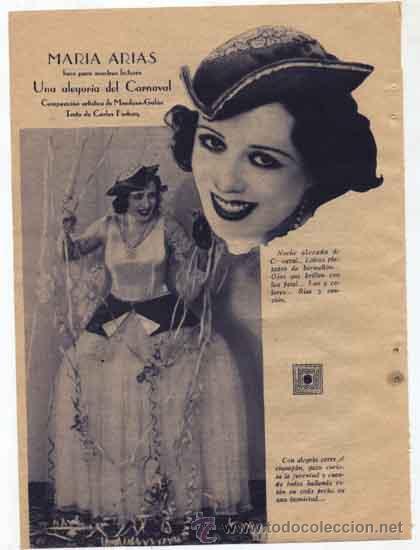 Cinema: -  1.935 REPORTAJE - MARIA ARIAS. En total 4 P&aacute;gs. 6 Ft.