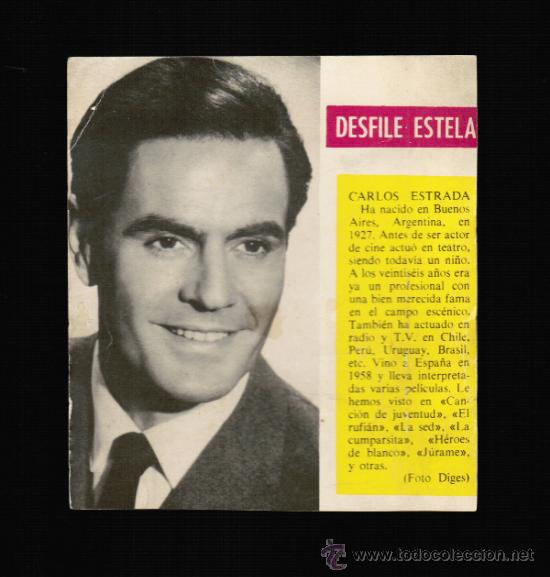 Cine: FOTO CARLOS ESTRADA - CONTRAPORTADA BOLSILIBRO