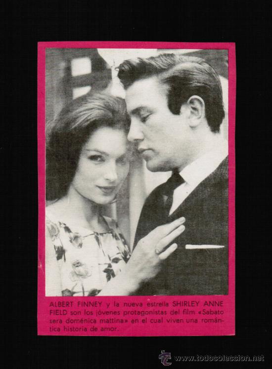Cine: FOTO ALBERT FINNEY Y SHIRLEY ANNE - CONTRAPORTADA BOLSILIBRO
