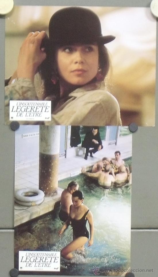 Kino: PC98 LA INSOPORTABLE LEVEDAD DEL SER JULIETTE BINOCHE SET 2 FOTOCROMOS ORIGINAL FRANCES
