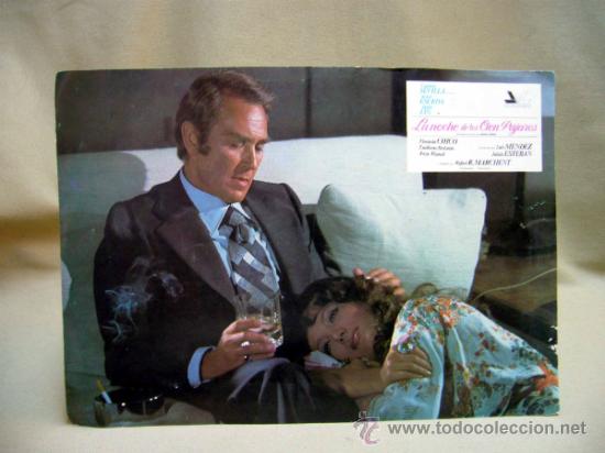 Cine: POSTER, FOTO POSTER, CARTEL DE CINE, LA NOCHE DE LOS CIEN PAJAROS, CARMEN SEVILLA Y JAVIER ESCRIBA