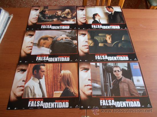 Cine: FALSA IDENTIDAD,TRAVOLTA 6 FOTOCROMOS (4729)