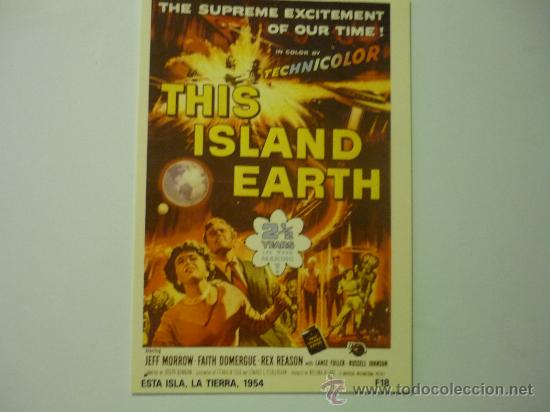 Cine: POSTAL CARTEL EXTRANJERO PELICULA ESTA ISLA LA TIERRA
