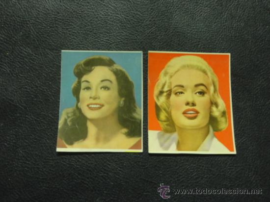 Cine: PAULETTE GODDARD Y MAMIE VAN DOREN - FOTO FICHA CONTRAPORTADA BOLSILIBROS BRUGUERA
