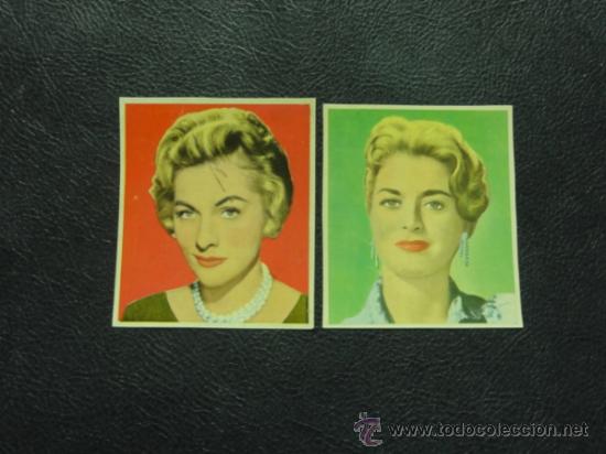 Cine: JOAN FONTAINE Y CONSTANCE TOWERS - FOTO FICHA CONTRAPORTADA BOLSILIBROS BRUGUERA