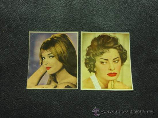 Cine: AGNES LAURENT Y SOPHIA LOREN - FOTO FICHA CONTRAPORTADA BOLSILIBROS BRUGUERA
