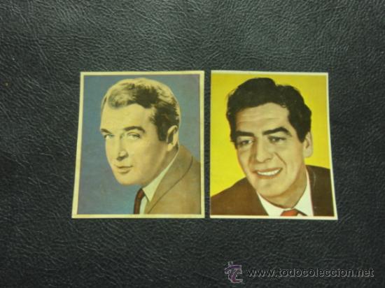 Cine: JAMES STEWART Y VICTOR MATURE - FOTO FICHA CONTRAPORTADA BOLSILIBROS BRUGUERA