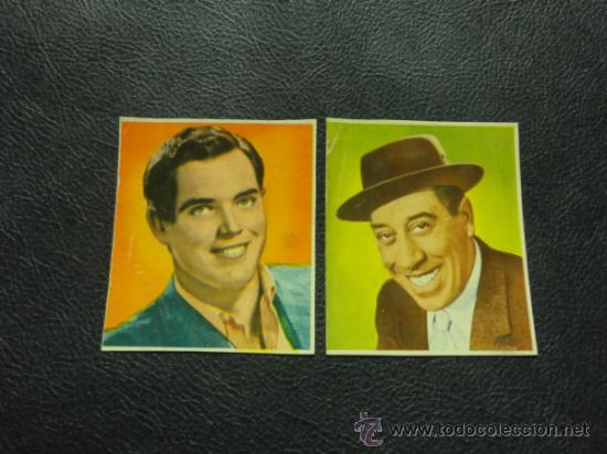Cine: JEFFREY HUNTER Y FERNANDEL - FOTO FICHA CONTRAPORTADA BOLSILIBROS BRUGUERA