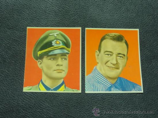 Cine: MARLON BRANDO Y JOHN WAYNE - FOTO FICHA CONTRAPORTADA BOLSILIBROS BRUGUERA